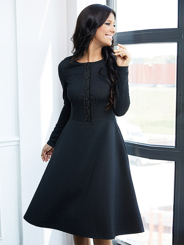 Lega suknelė "Violetta Black - White Dots"