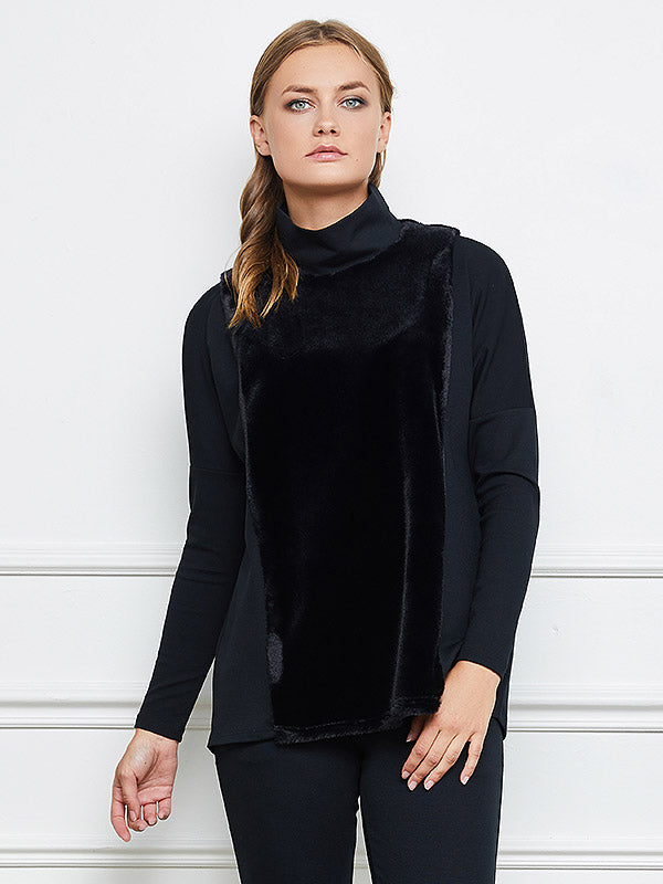 Lega palaidinė aukštu kaklu "Nadine Black"