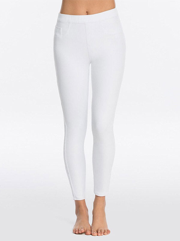 Spanx koreguojantys džinsai-leginsai "Jean-ish® Ankle White"