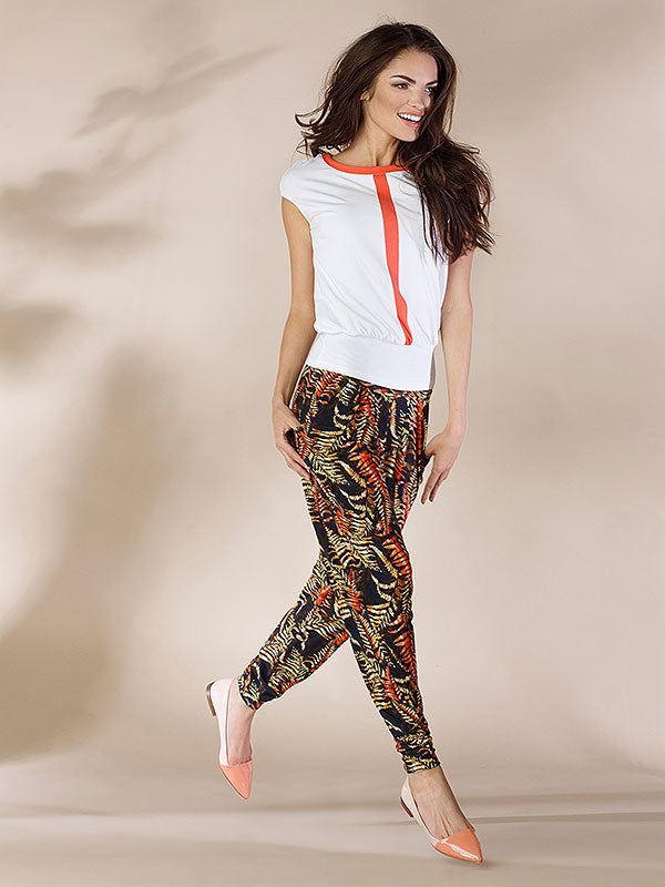 Lega viskozinės kelnės "Karmelita Fern Print"