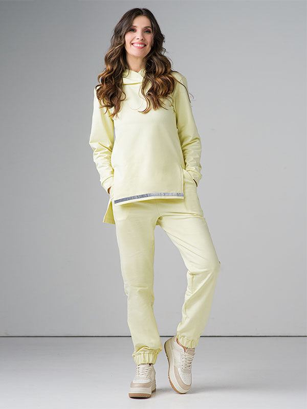 Lega medvilninės laisvalaikio kelnės "Margarita Light Yellow"
