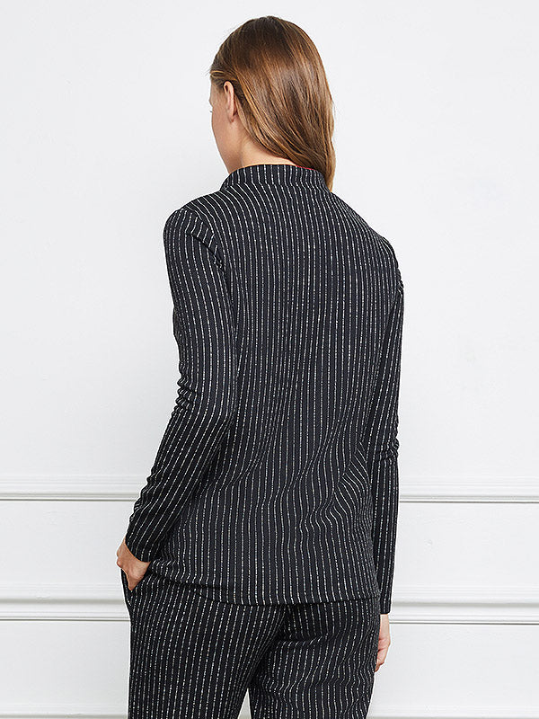 Lega palaidinė "Questa Black - White Stripes"