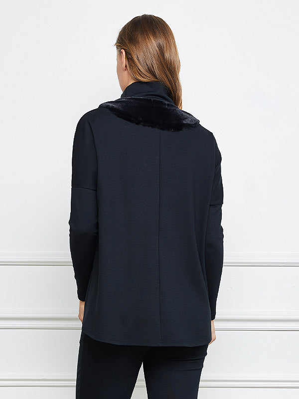 Lega palaidinė aukštu kaklu "Nadine Black"