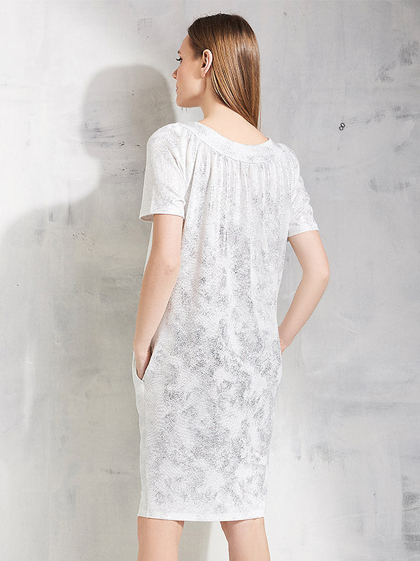 Lega žėrinti suknelė "Cosmy White - Silver Dust"