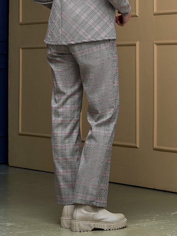 Lega tiesaus kirpimo kelnės "Lina Multicolor Tweed"