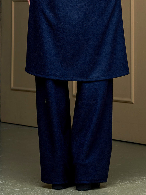 Lega kelnės su vilna "Silvia Navy"