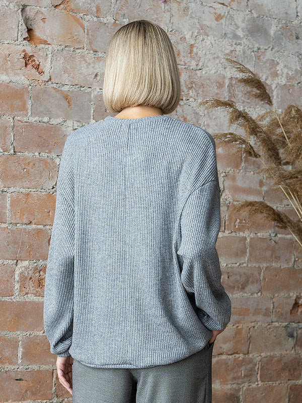 Lega megztinis su viskoze "Sanema Grey"