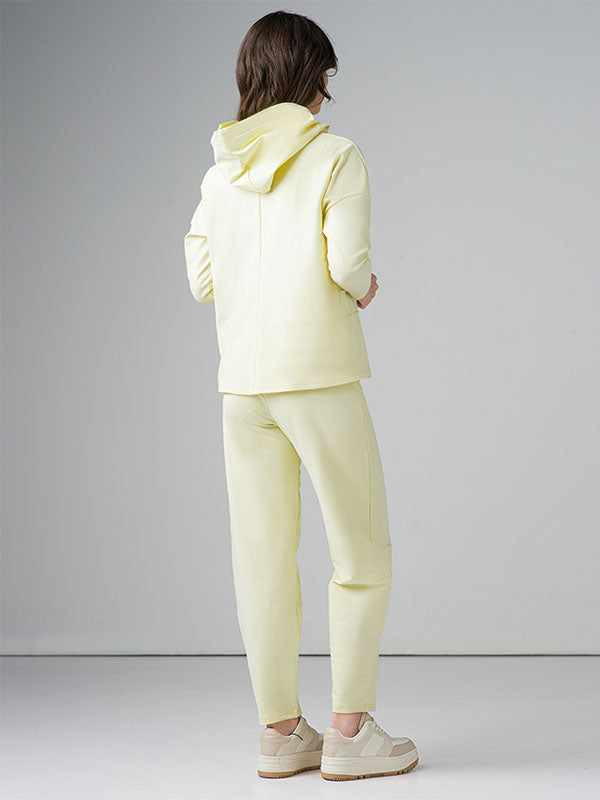 Lega medvilninės laisvalaikio kelnės "Alla Light Yellow"