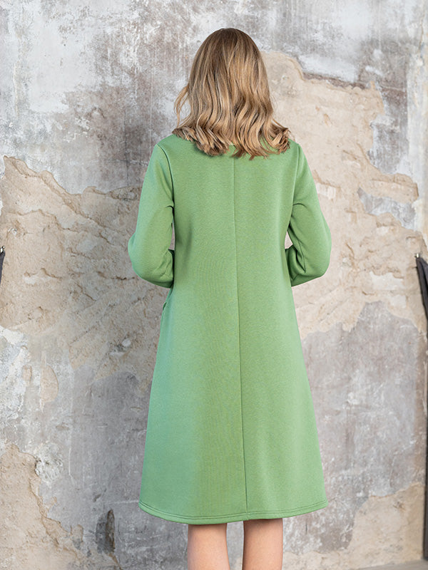 Lega medvilninė suknelė su pūkeliu iš vidaus "Beatriche Lettuce"