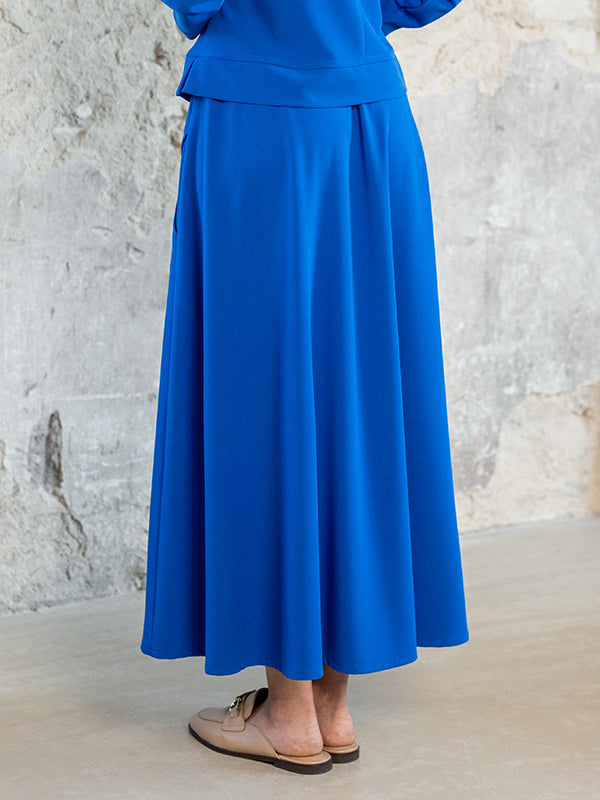 Lega platėjantis sijonas su viskoze "Herma Royal Blue"