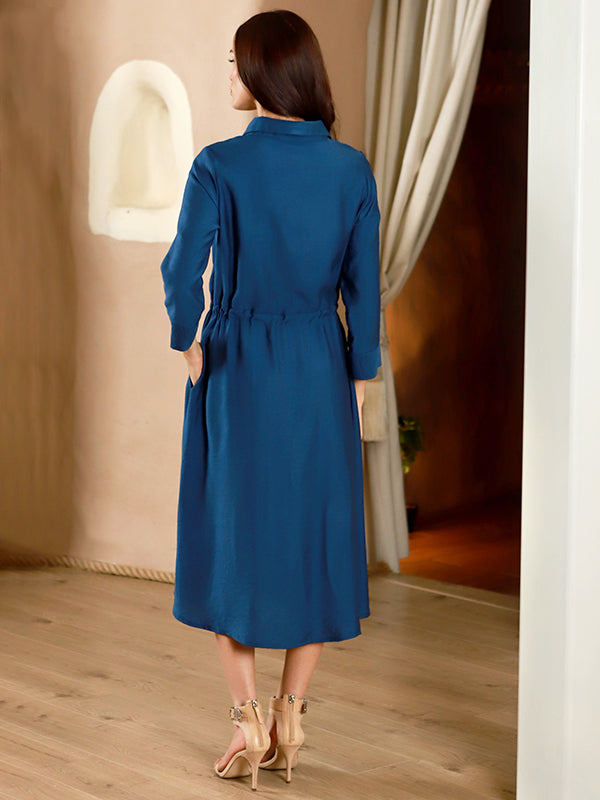 Lega viskozinė marškinių tipo suknelė "Lodeta Blue"