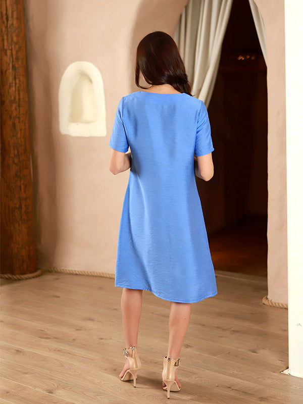 Lega viskozinė suknelė "Magda Light Blue"