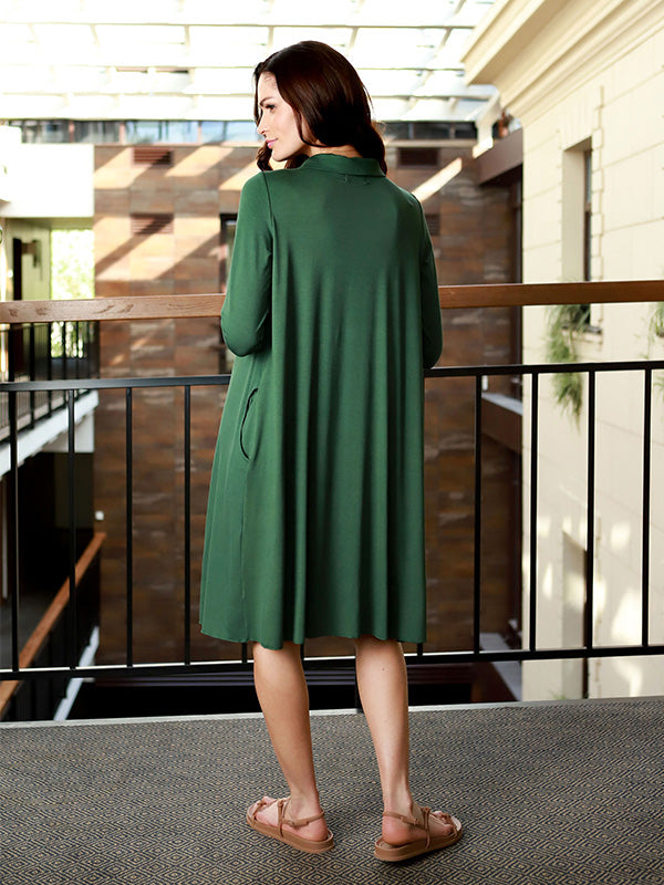 Lega plati viskozinė suknelė "Mireille Forest Green"