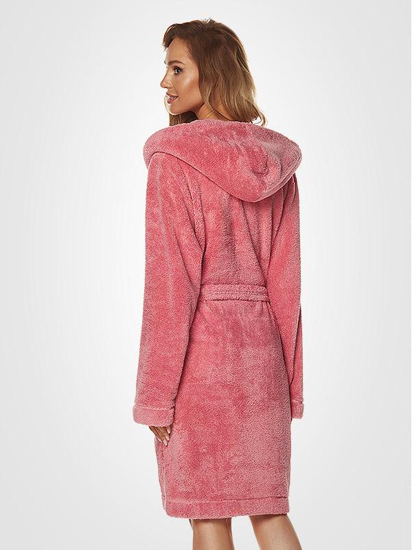 L&L īss halāts ar kapuci "Dora Pink"