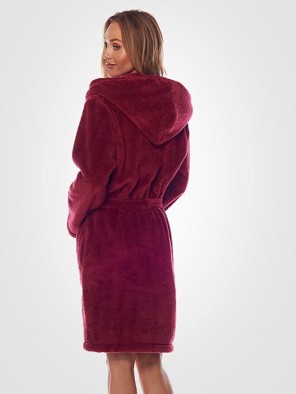 L&L īsais halāts ar kapuci "Mika Red"