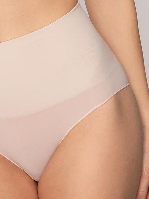 Gatta bezvīļu mikrošķiedras biksītes ar augstu jostasvietu "Sensual Skin Correct Nude"