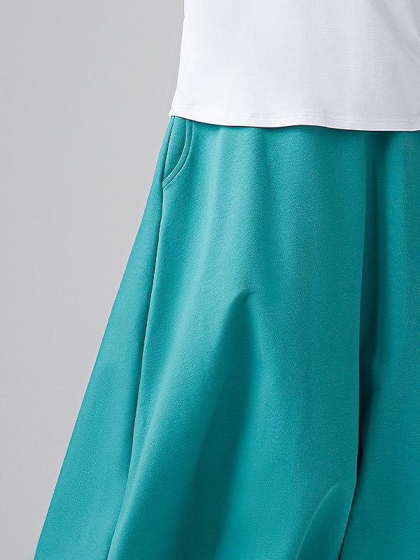 Lega хлопковая юбка миди "Mimoza Turquoise"