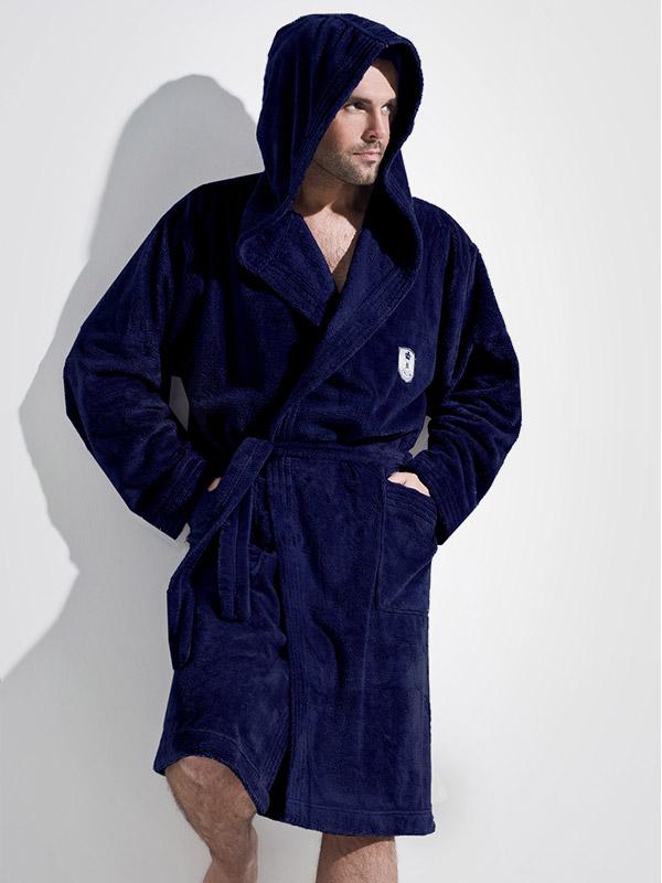 L&L vīriešu halāts ar kapuci "Iwo Navy"