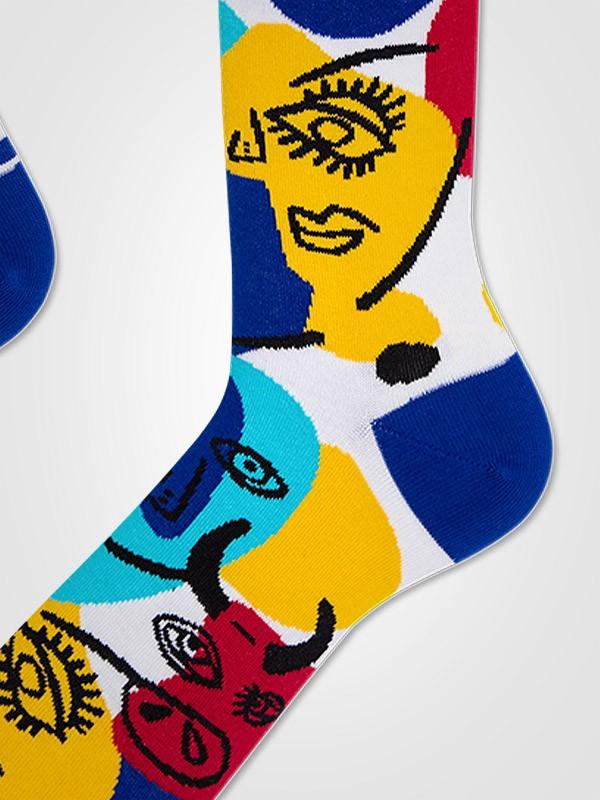 Many Mornings хлопковые унисекс носки "Picassocks Multicolor"