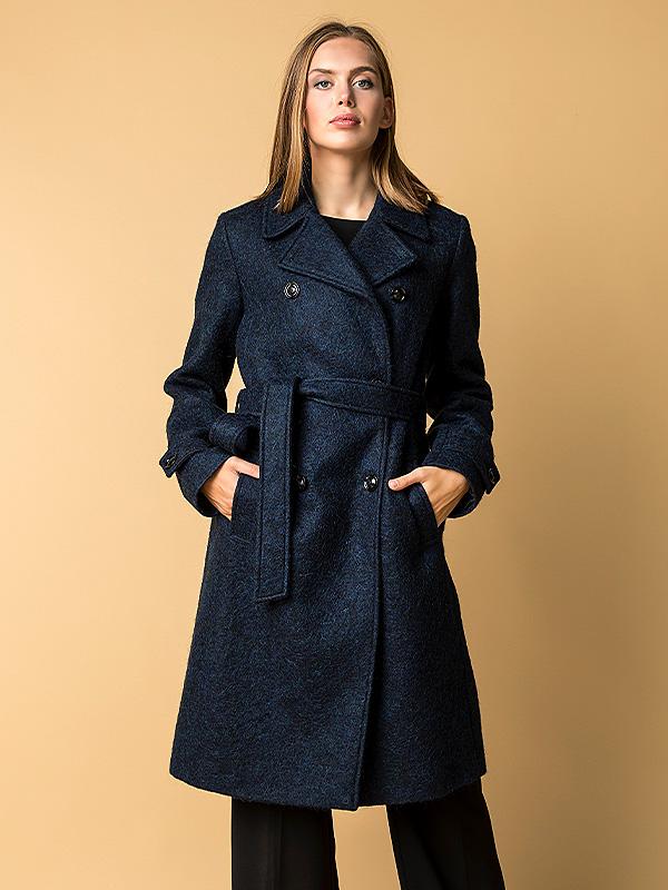 Lener Cordier пальто с шерстью альпака "Sophie Dark Blue"