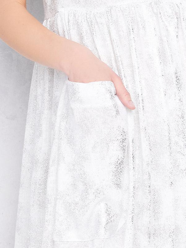 Lega spīdīga kleita "Namila White - Silver Dust"