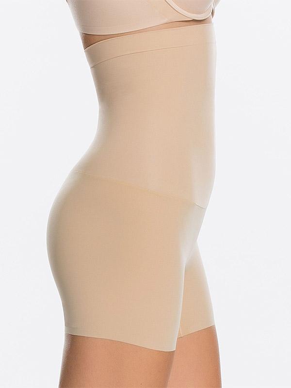 Spanx корректирующие шорты с высокой талией "Shape My Day Nude"