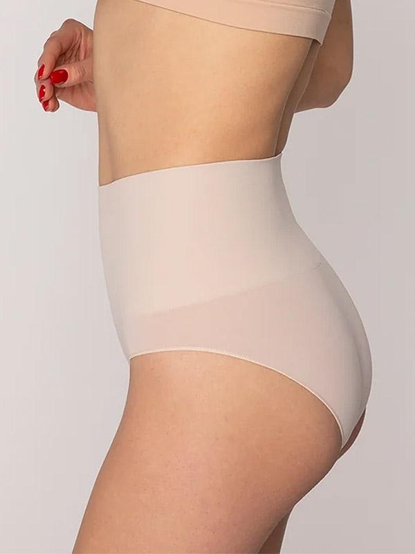 Gatta bezvīļu mikrošķiedras biksītes ar augstu jostasvietu "Sensual Skin Correct Nude"