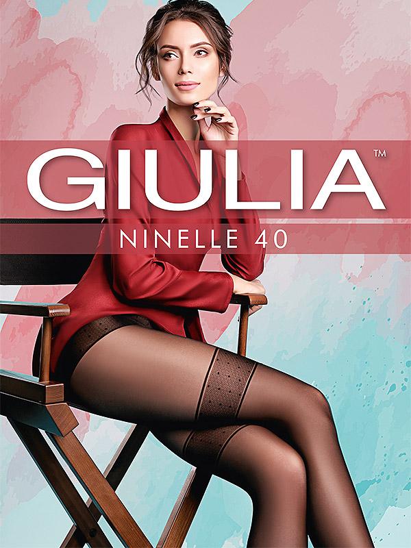 Giulia zeķubikses ar zeķu imitāciju "Ninelle N.1 40 Den Nero"