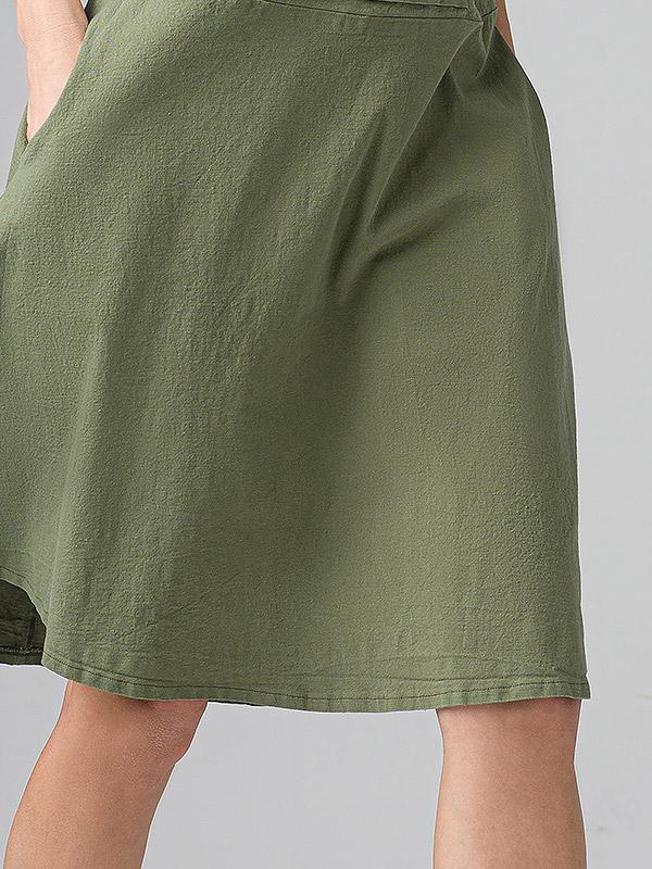 Lega elastīga lina kleita "Tatiana Green"
