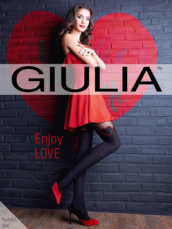 Giulia zeķubikses ar zeķu imitāciju "Enjoy Love 60 Den Nero"