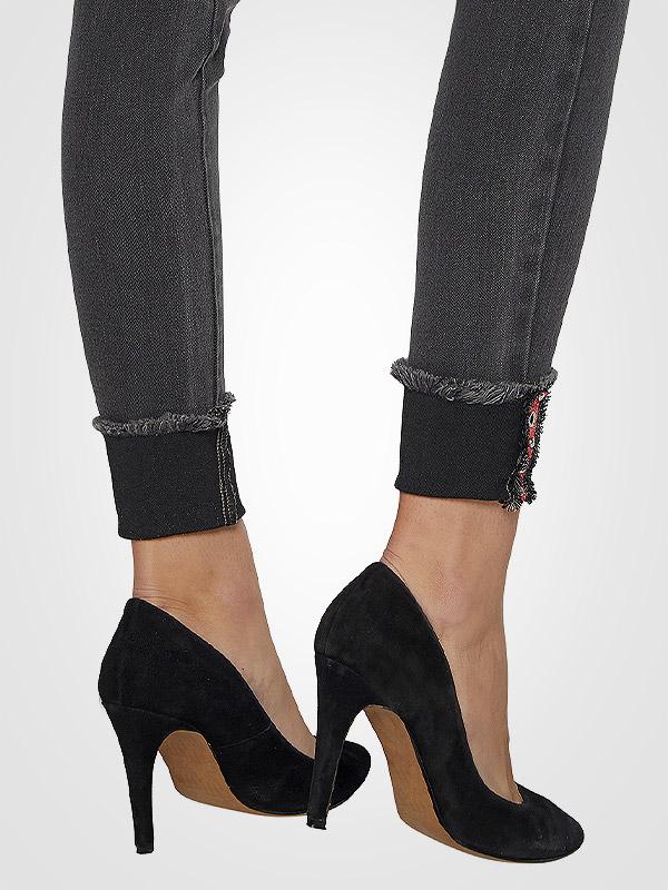 Ysabel Mora dibenu paceļošas džinsu bikses "Sebella Push-Up Dark Grey Jeans"