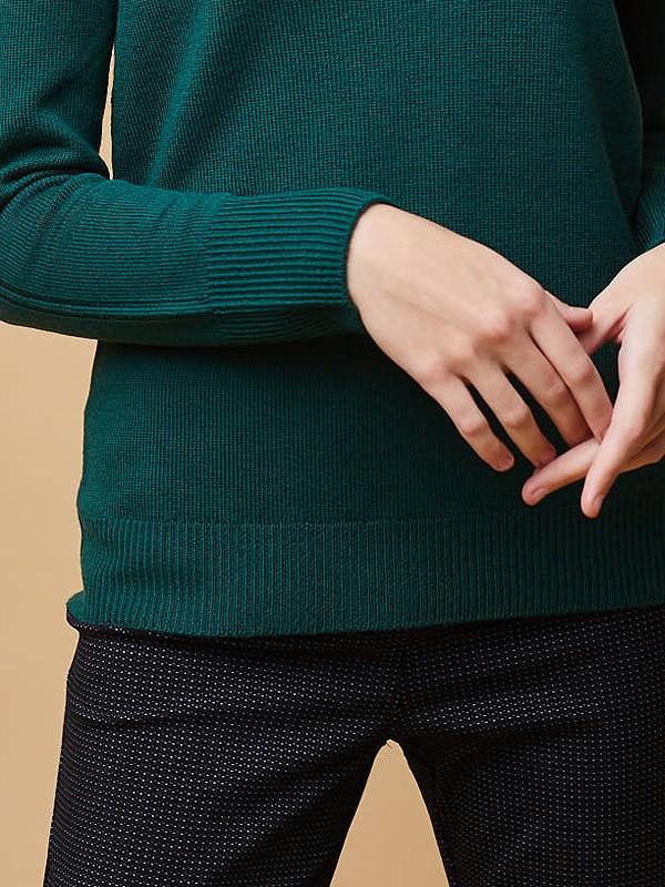 ON•LOGO свитер из мериносовой шерсти "Orta Dark Green"