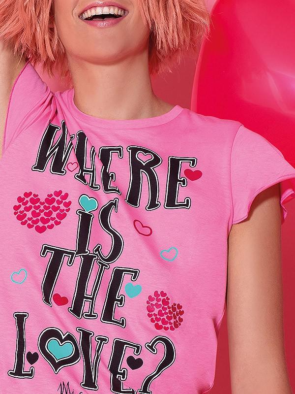 Mi-a-mi kokvilnas pidžama "Love Pink"