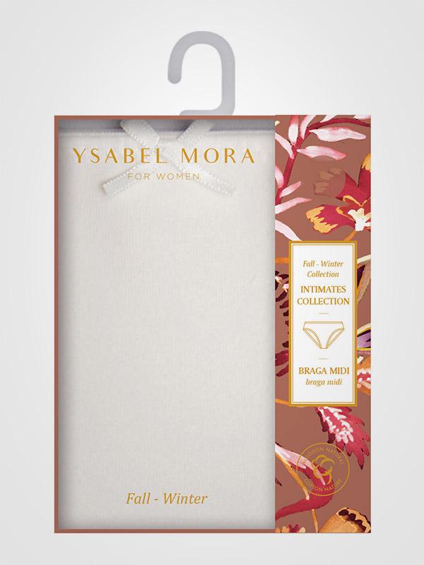 Ysabel Mora хлопковые трусики с кружевом "Perla Cream"