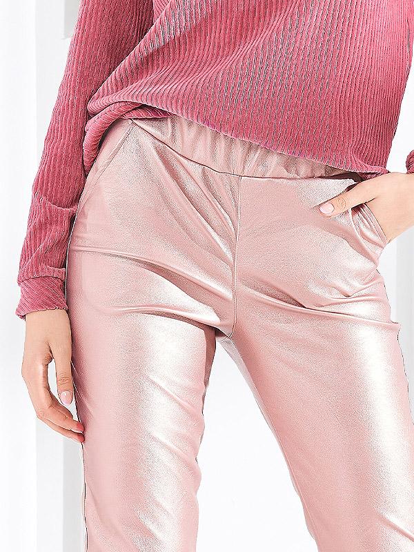 Lega брюки из искусственной кожи "Arina Rose Gold"