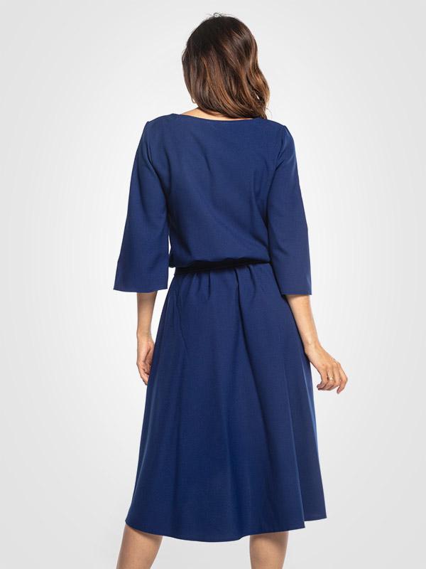 Tessita asimetriska kleita ar jostiņu "Neila Blue"