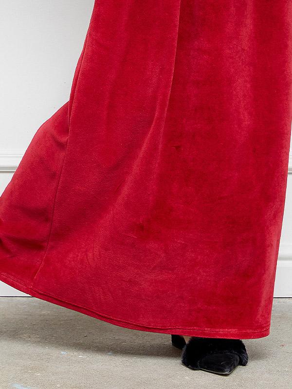 Lega kokvilnas kleita "Noelle Red Velour"