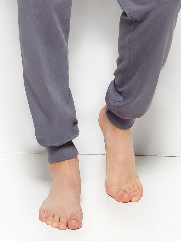 Taro kokvilnas vīriešu pidžama "Max Grey - Graphite"
