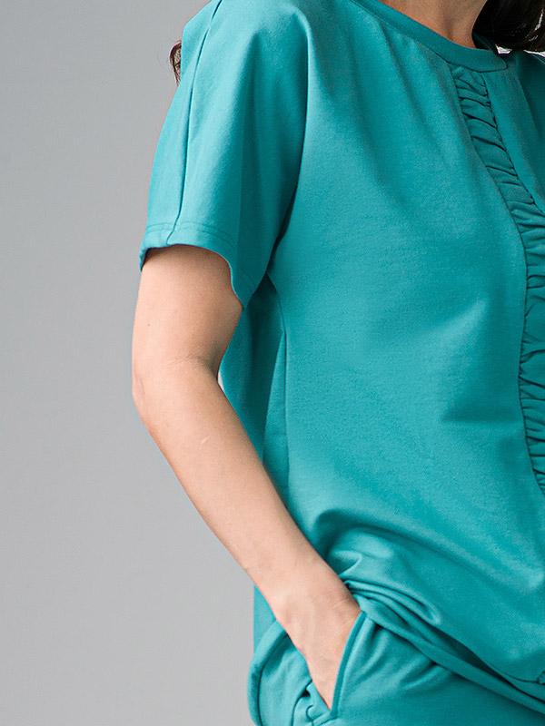Lega хлопковая блузка "Margarita Turquoise"