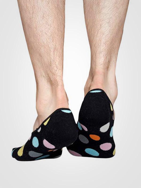 Happy Socks унисекс подследники 3 шт. "Dots Black - Light Blue - Multicolor"