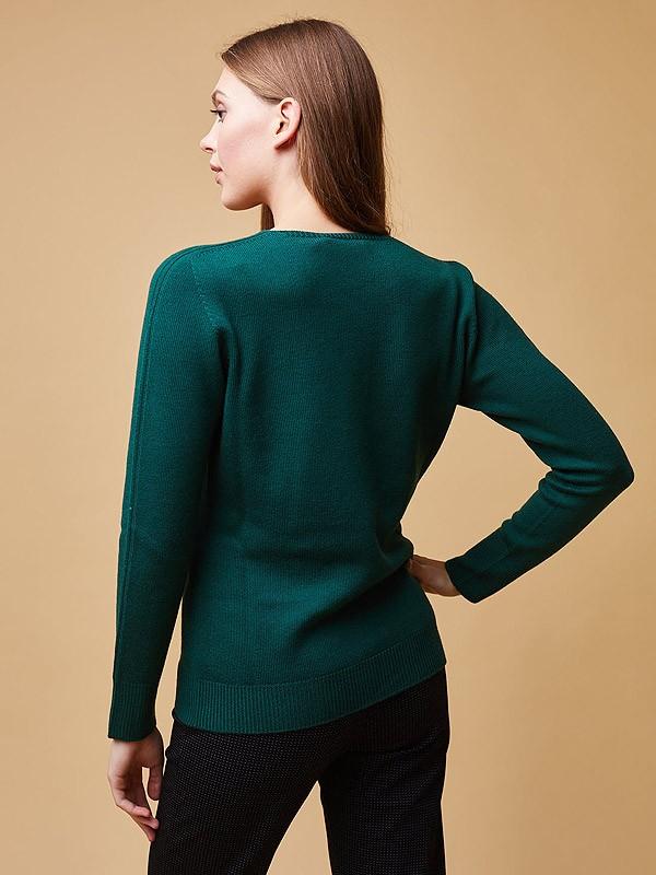 ON•LOGO свитер из мериносовой шерсти "Orta Dark Green"