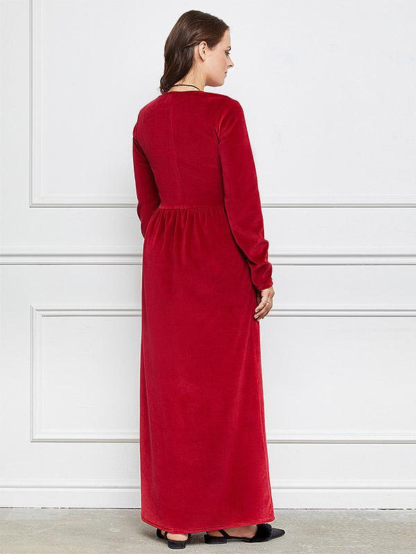 Lega хлопковое платье "Noelle Red Velour"