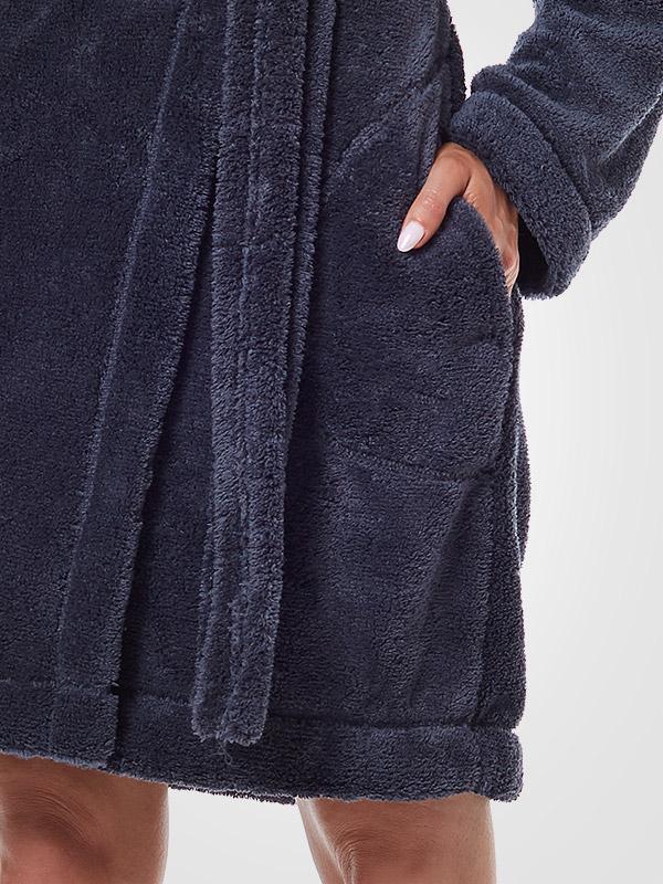 L&L īss halāts ar kapuci "Hera Graphite"