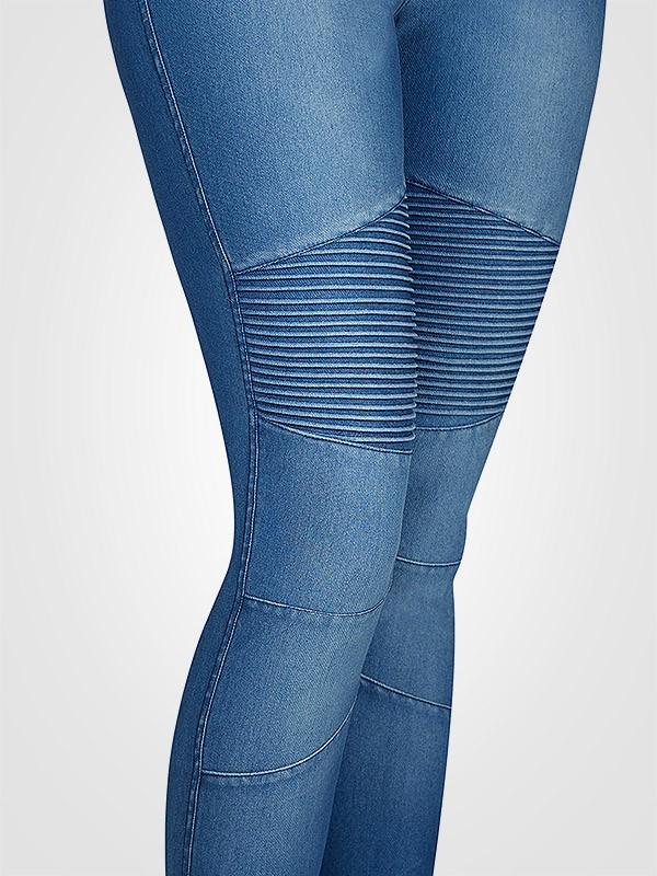 Ysabel Mora штаны приподнимающие ягодицы с кристаллом Swarovski "Odette Push-Up Blue Jeans"