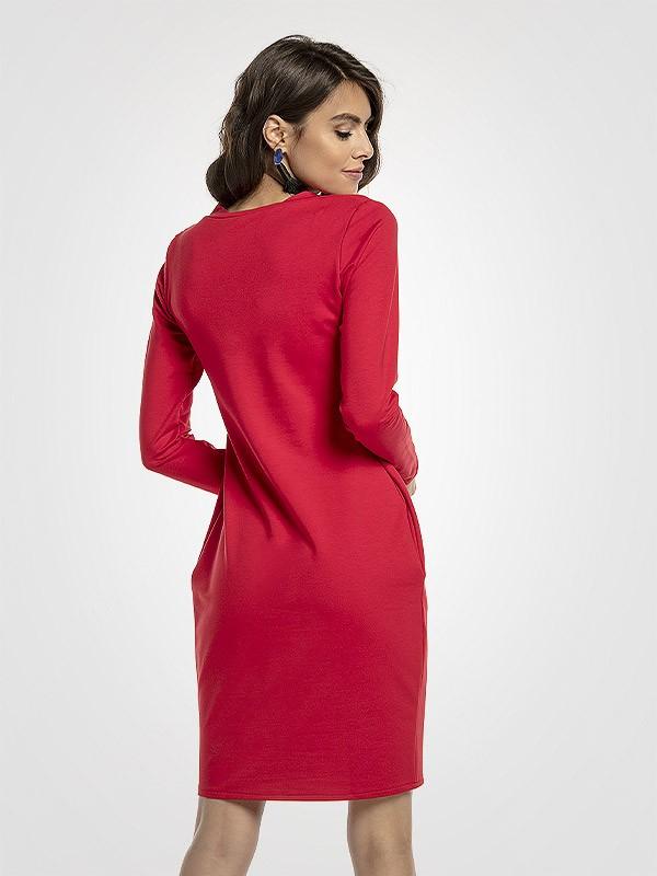 Tessita kokvilnas kleita "Camilla Red"