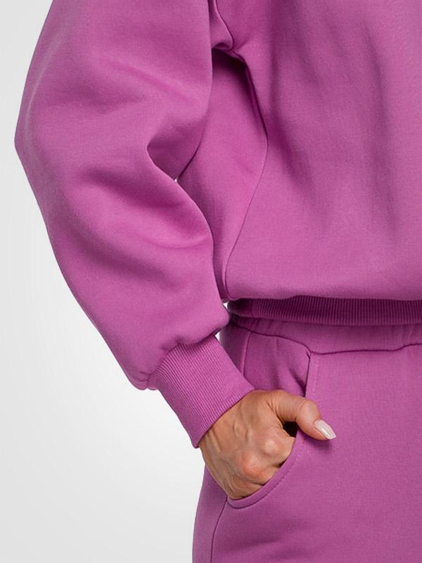 MOE oversize kokvilnas džemperis "Emotion Lavender"