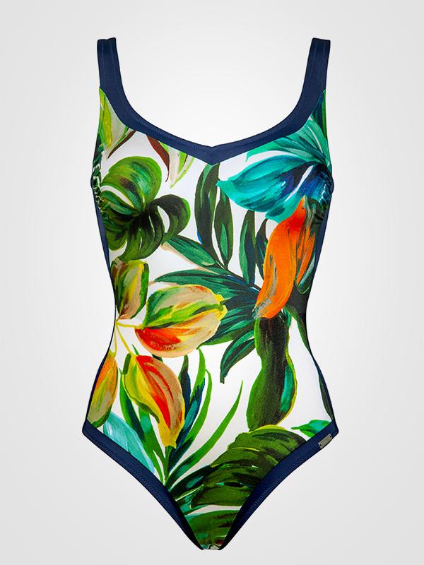 Lidea koriģējošs viendaļīgs peldkostīms "Nature Feelings Multicolor Floral Print"