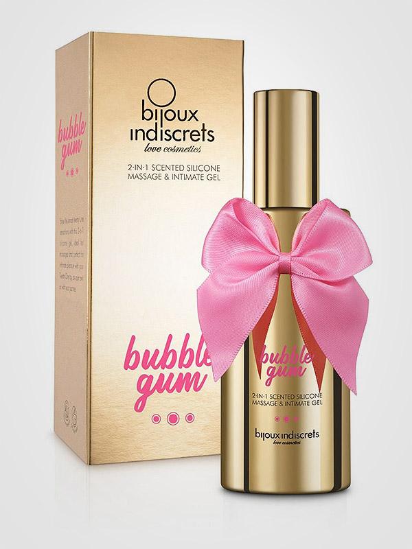Bijoux Indiscrets 2 in 1 masāžas un intīmās zonas želeja "Intimate Bubble Gum"