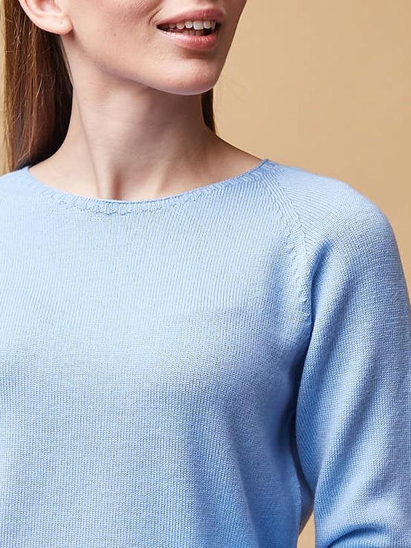 ON•LOGO merino vilnas džemperis "Como Light Blue"
