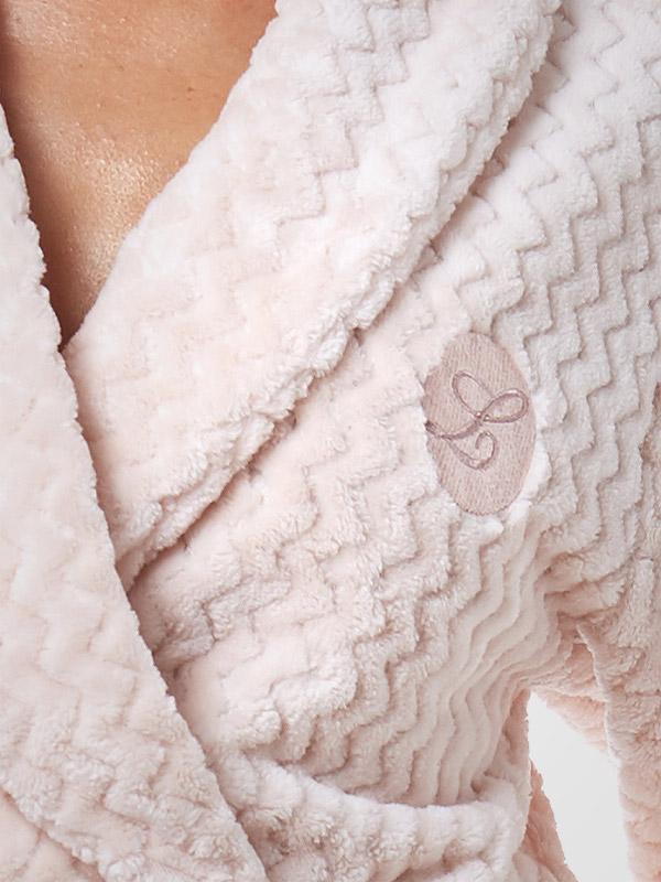 L&L garš tekstūras halāts "Selene Light Pink"